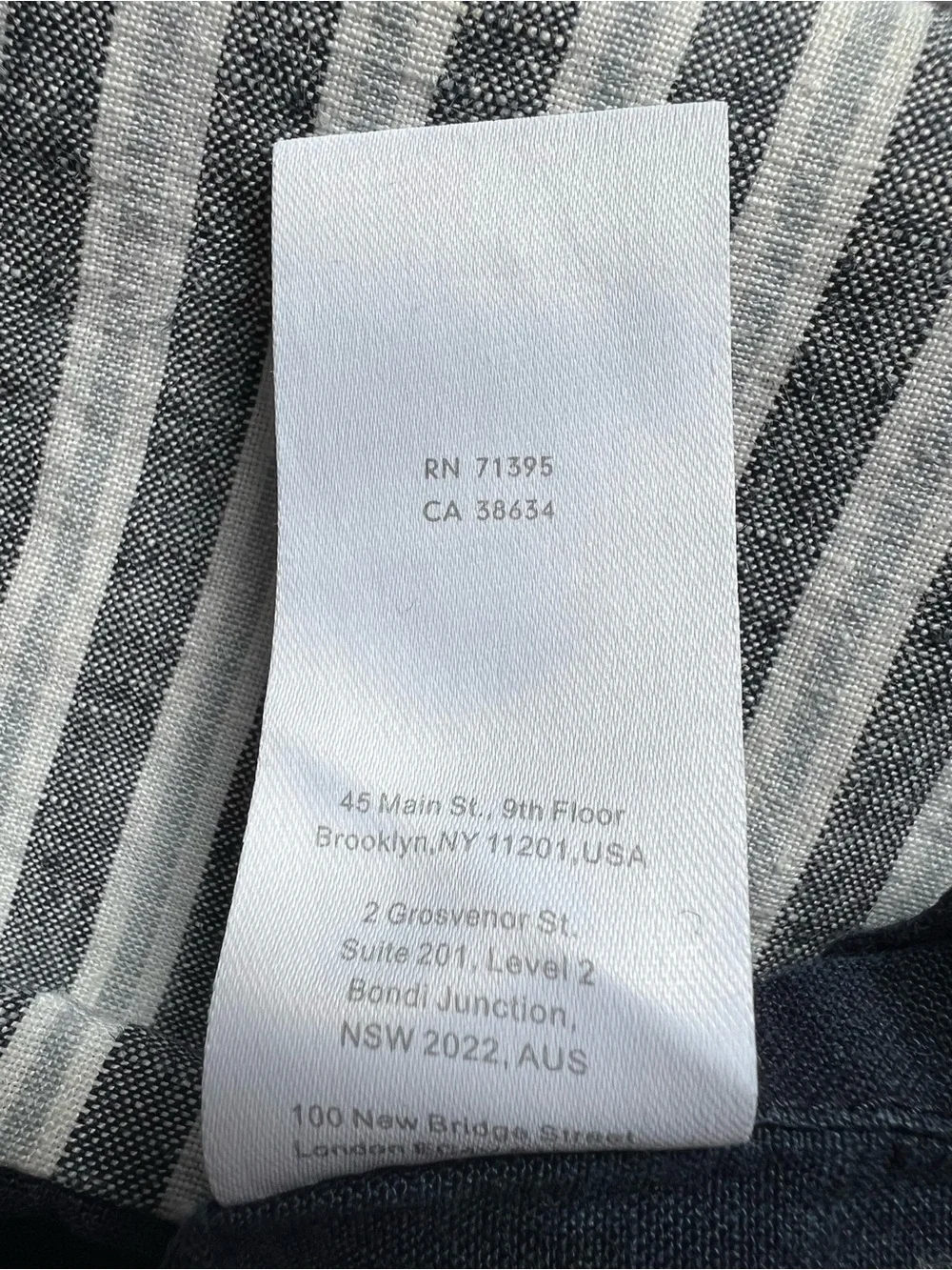 West Elm 100% Linen Euro Pillow Sham 26x26 Gray Navy Adults Bedding Natural
